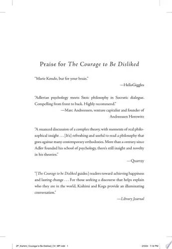 The Courage To Be Disliked Book Summary